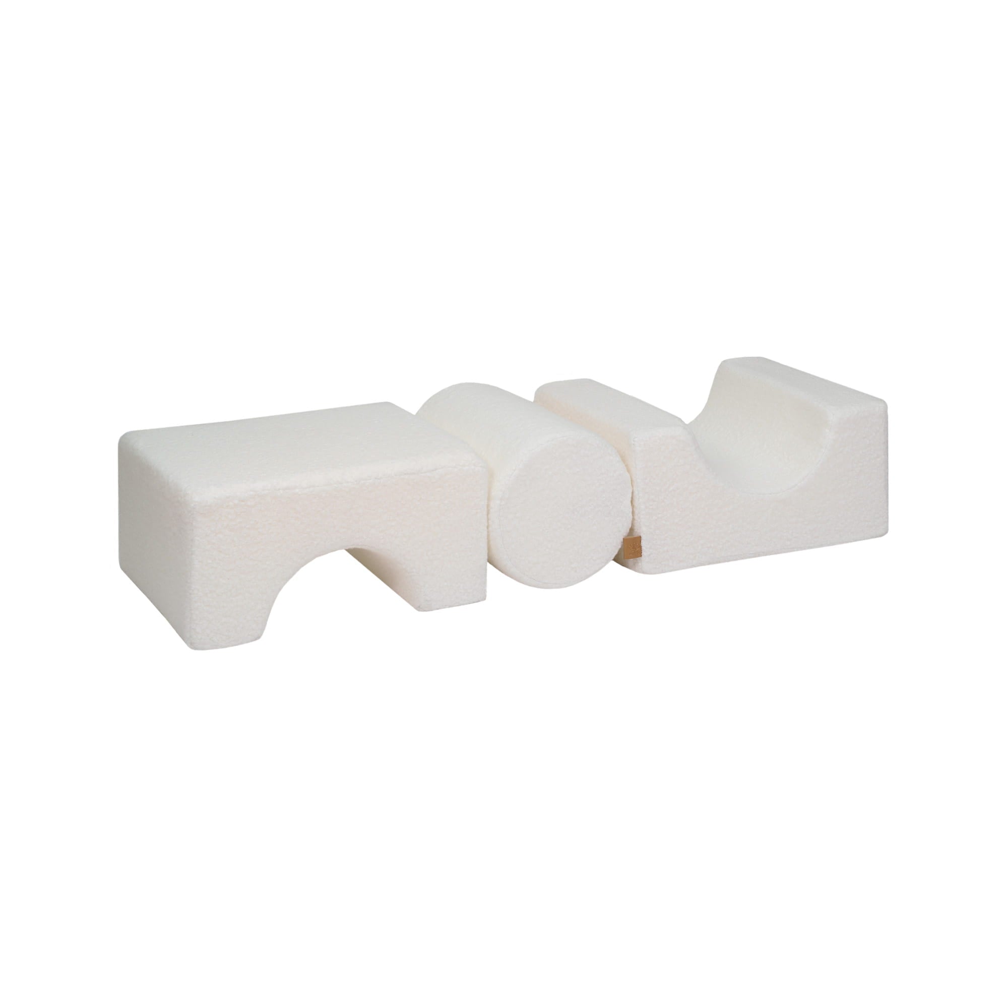 MeowBaby Shape Set Bouclé 3-Elemente - cremé/weiss