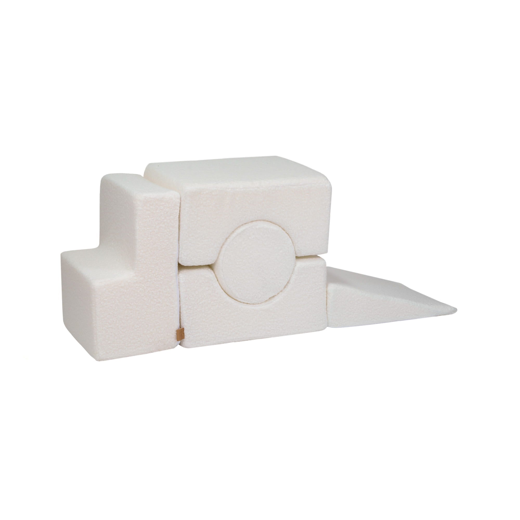 MeowBaby Shape Set Bouclé 5 elements - cream/white