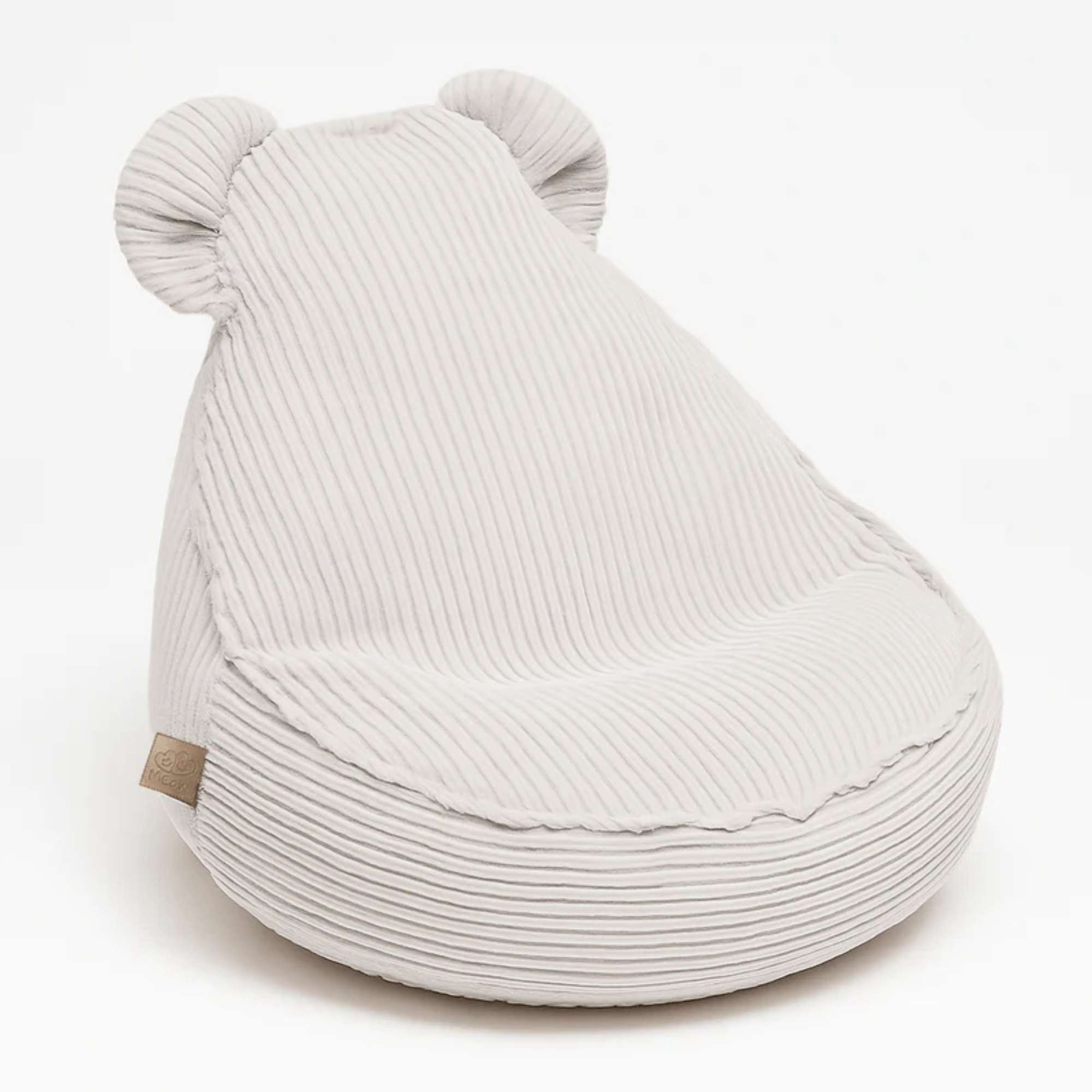 MeowBaby Beanbag Aesthetic Cord Bear - ecru/beige