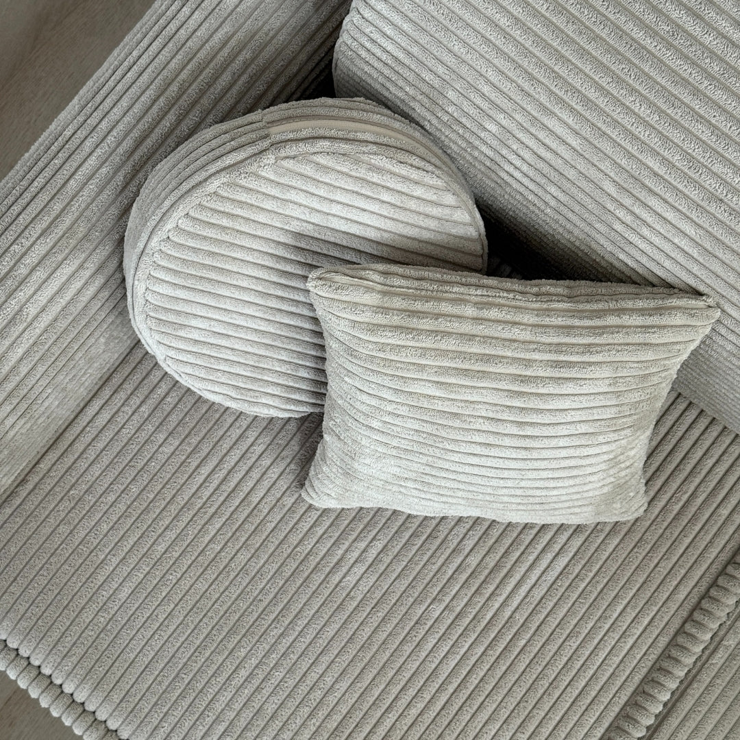 MeowBaby Play Sofa Mini Plus Aesthetic Cord - ecru/beige