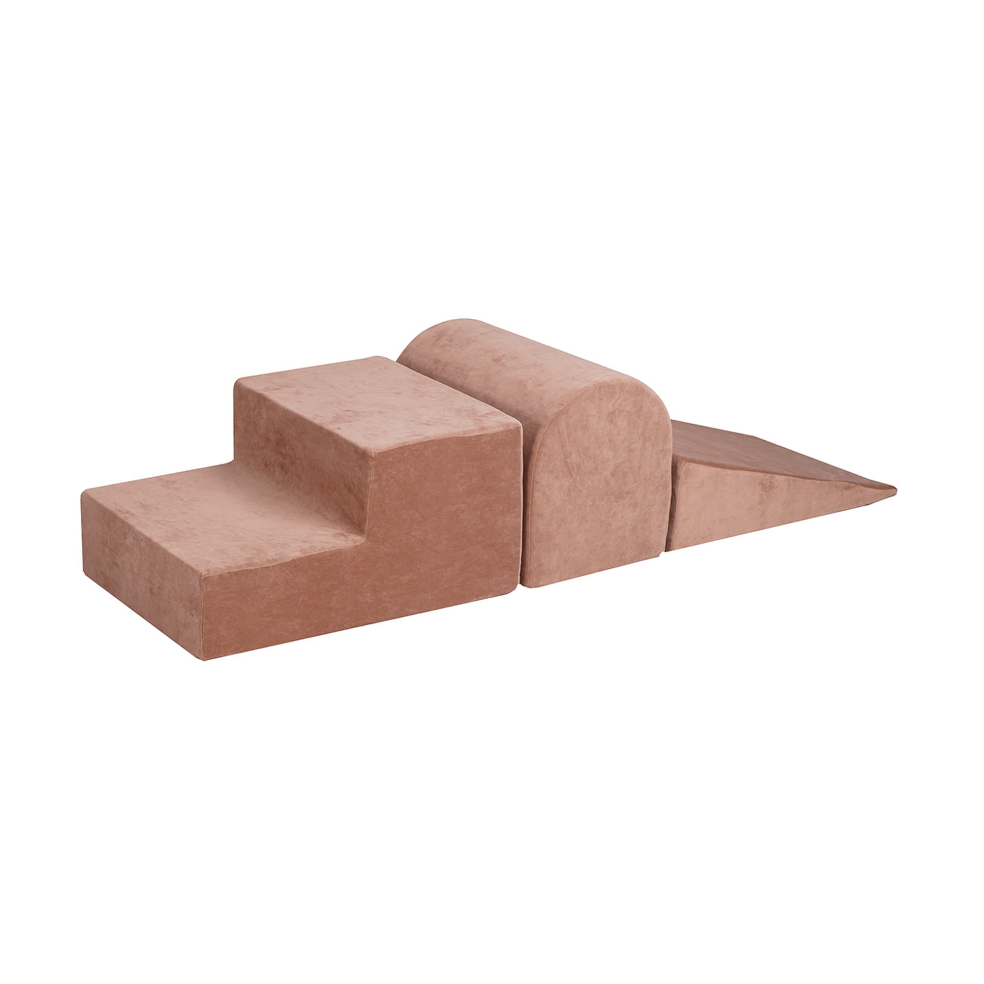 MeowBaby foam play set Velvet 3 elements - light brown