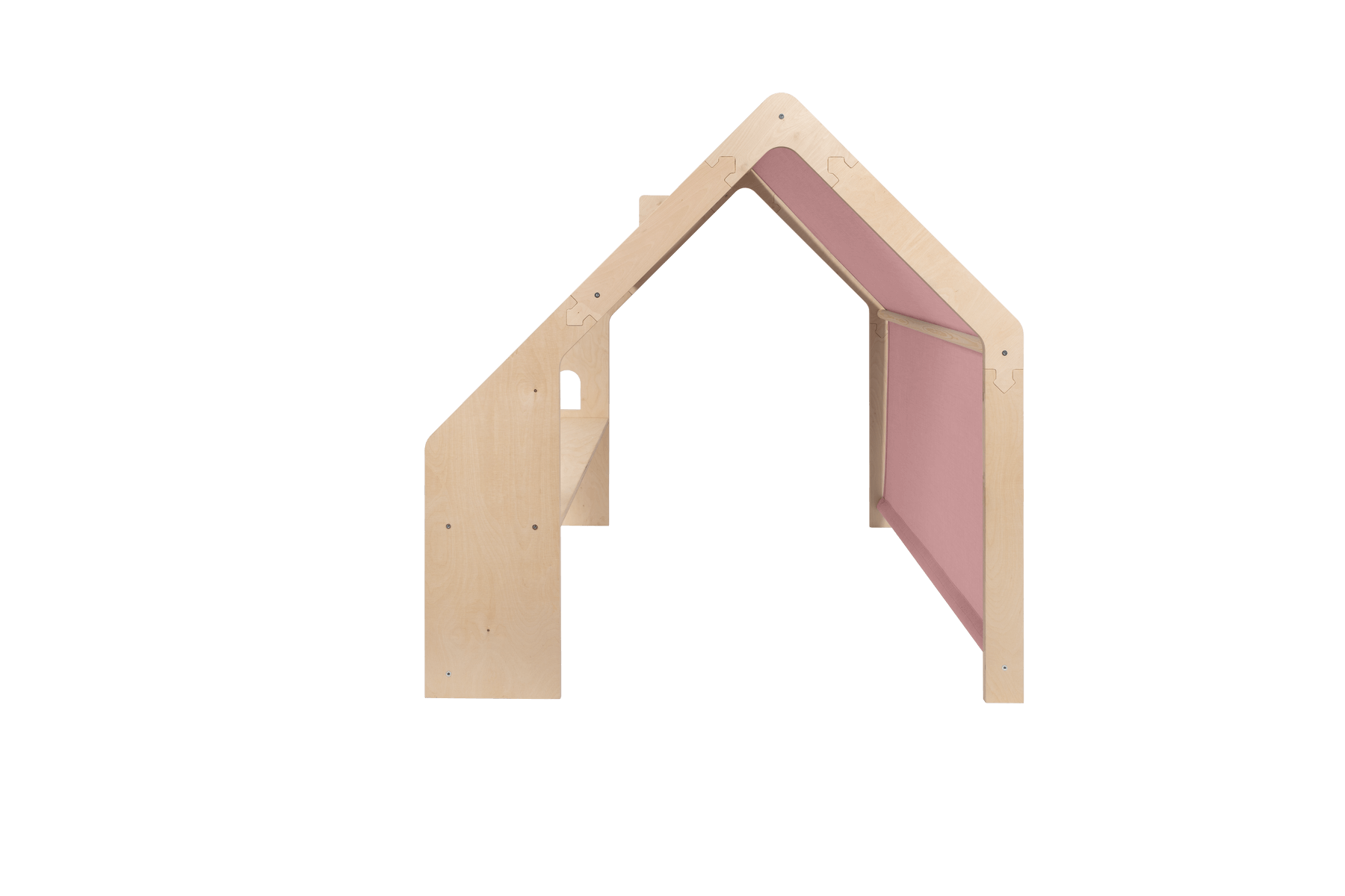 MeowBaby Spielhaus/Kaufladen natur mit rosa Dach