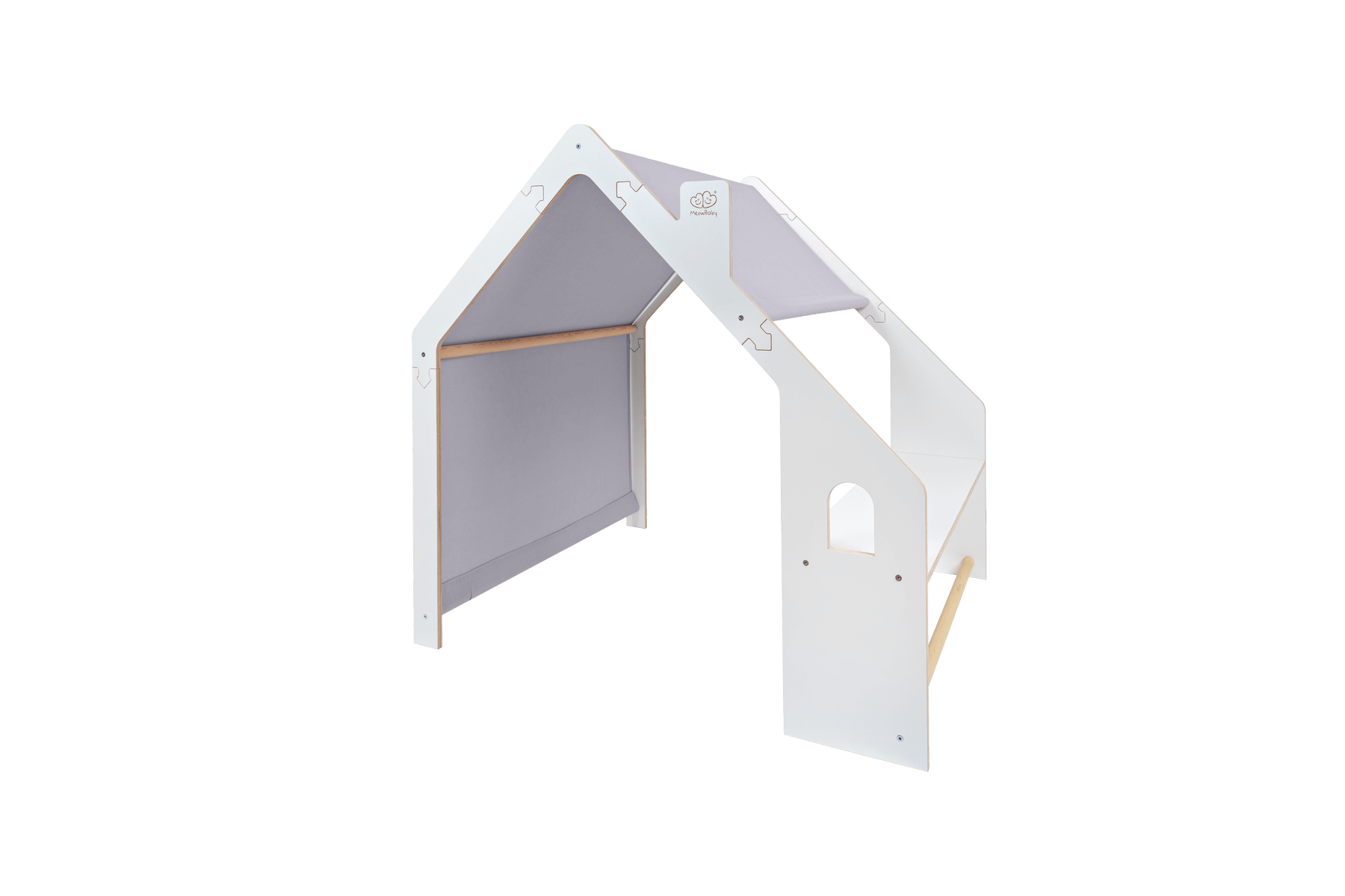 MeowBaby playhouse/shop white with blue roof