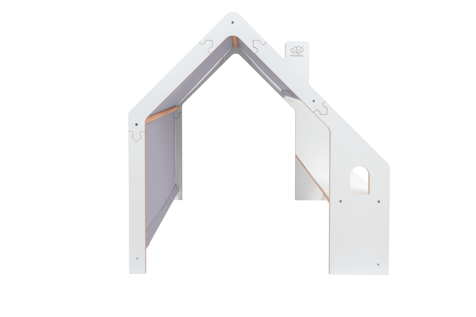 MeowBaby playhouse/shop white with blue roof