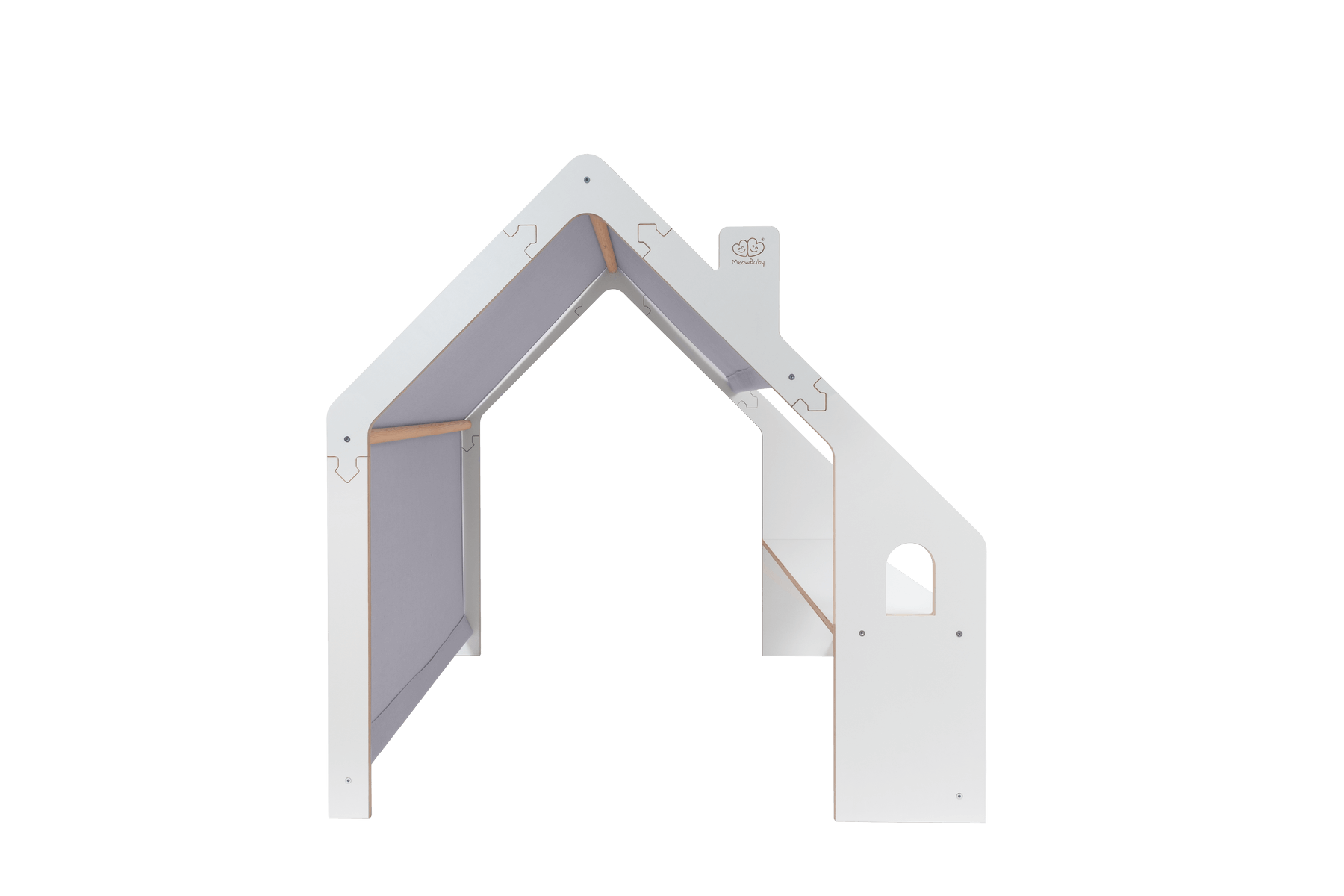 MeowBaby playhouse/shop white with blue roof