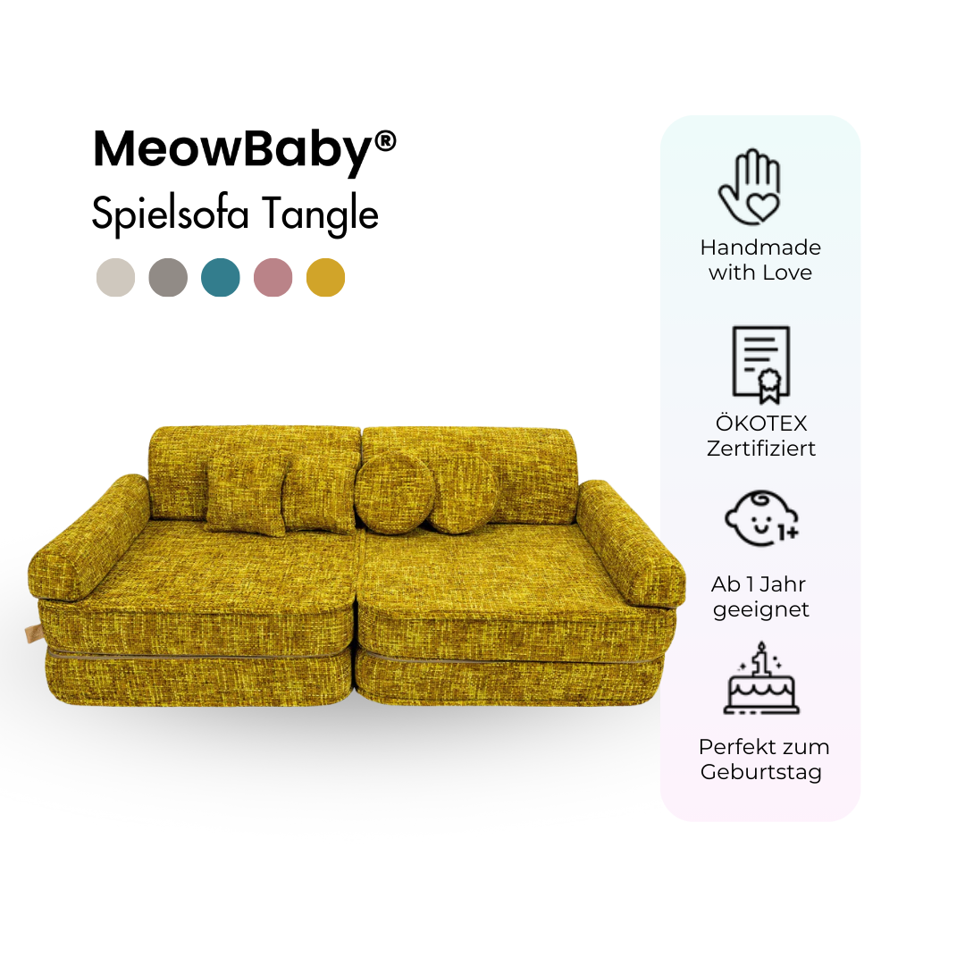 MeowBaby Spielsofa Tangle - Cozy Chenille Edition