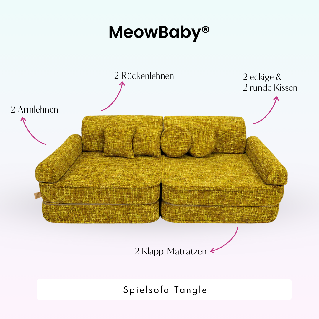 MeowBaby Spielsofa Tangle - Cozy Chenille Edition