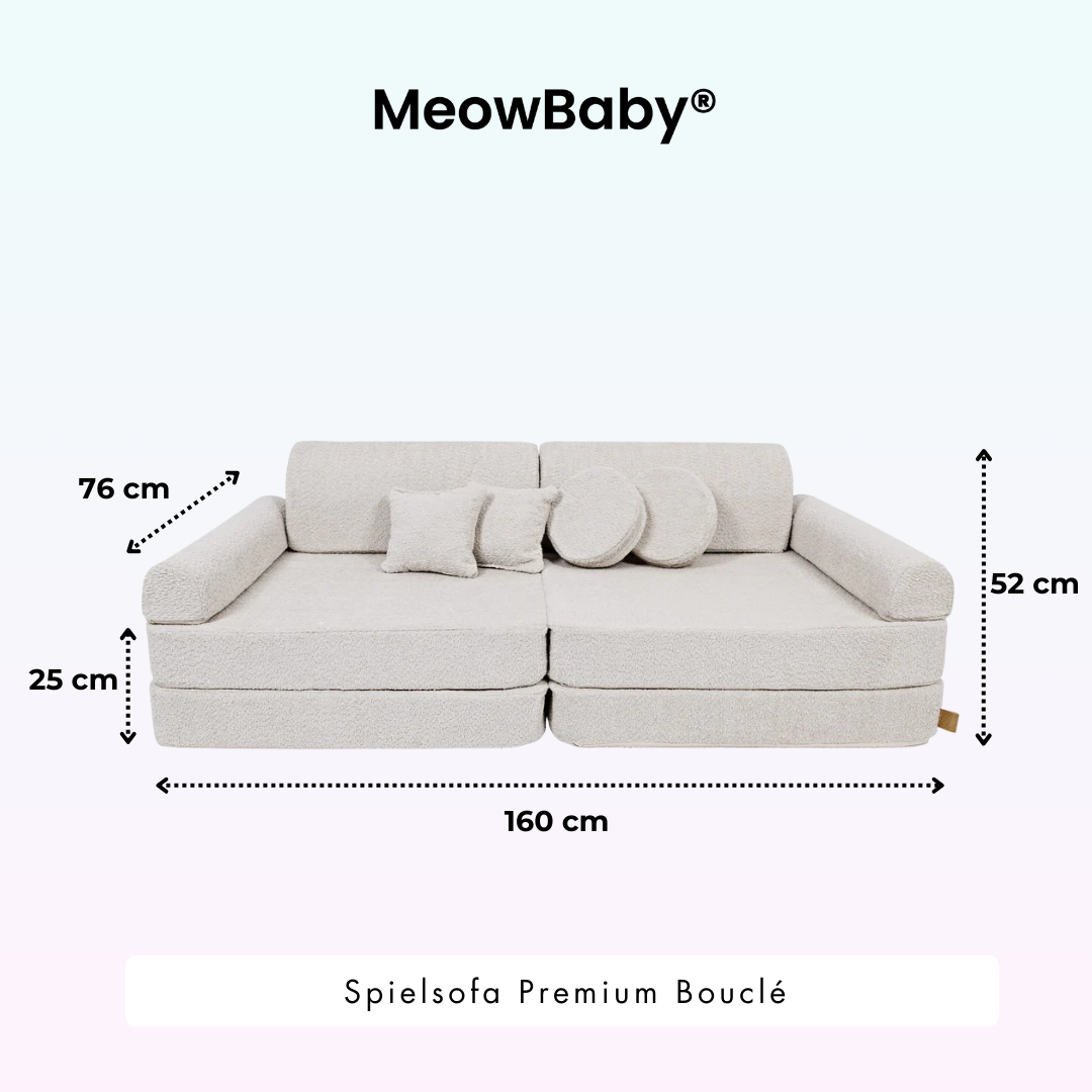 MeowBaby Spielsofa Premium Bouclé