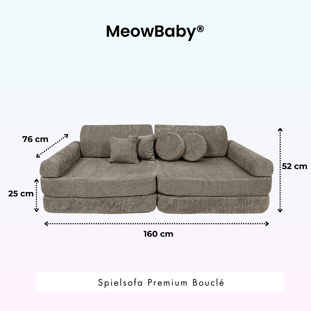 MeowBaby Spielsofa Premium Bouclé