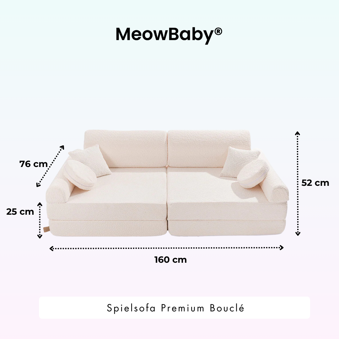 MeowBaby Spielsofa Premium Bouclé