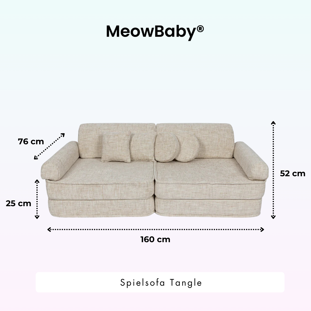 MeowBaby Spielsofa Tangle - Cozy Chenille Edition