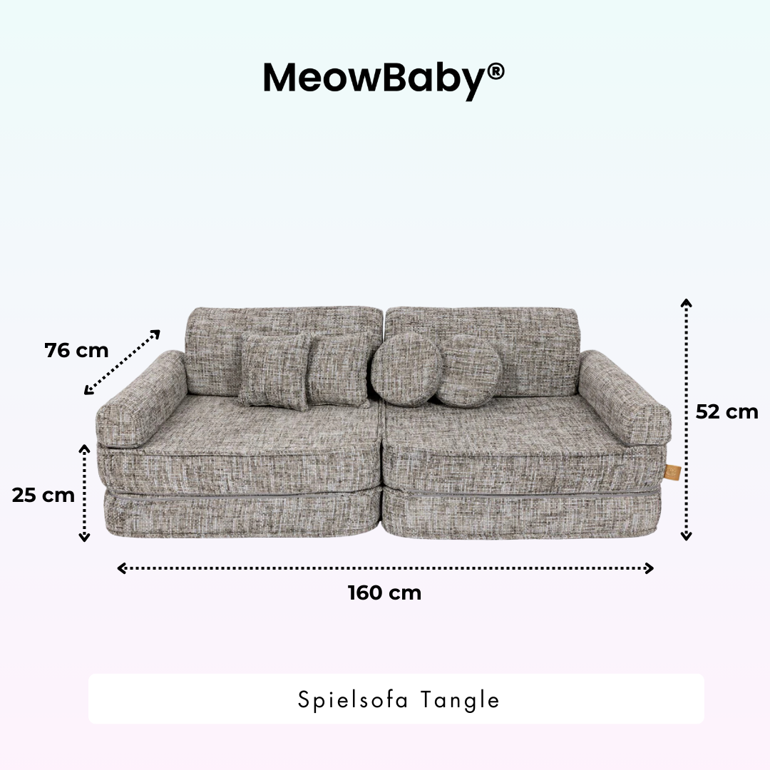 MeowBaby Spielsofa Tangle - Cozy Chenille Edition