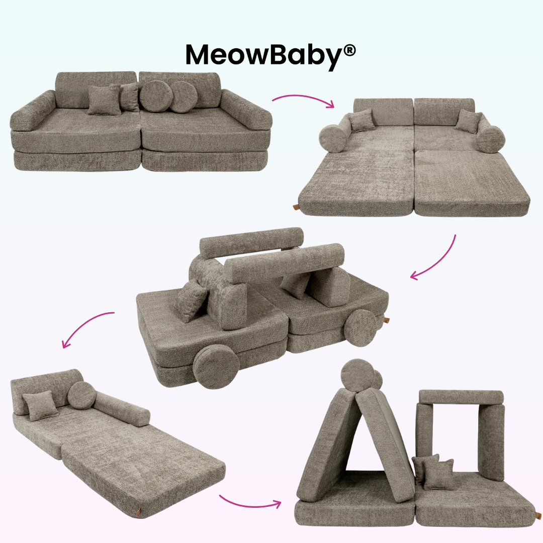 MeowBaby Spielsofa Premium Bouclé