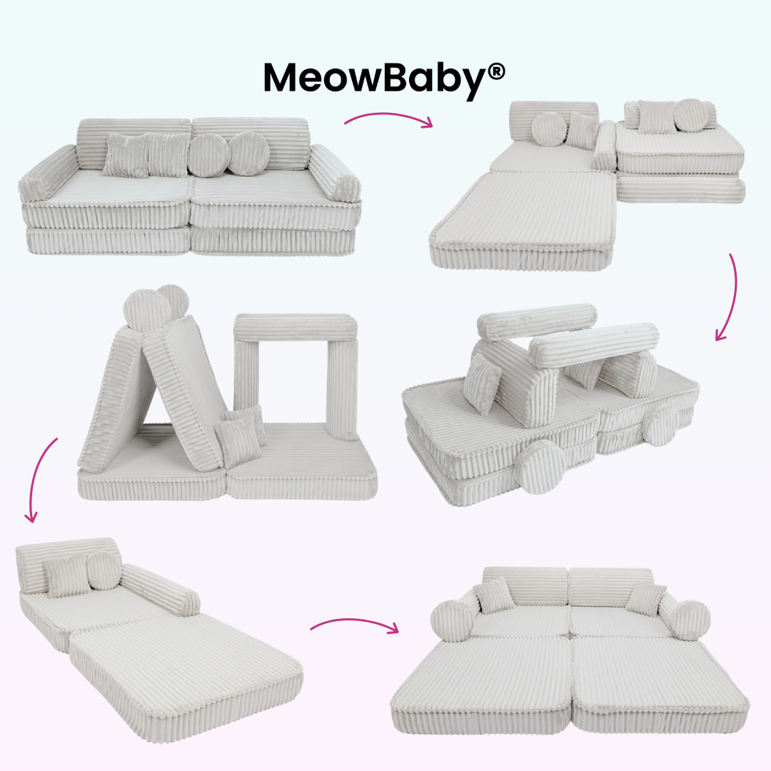 MeowBaby Spielsofa Churros Plüsch-Cord