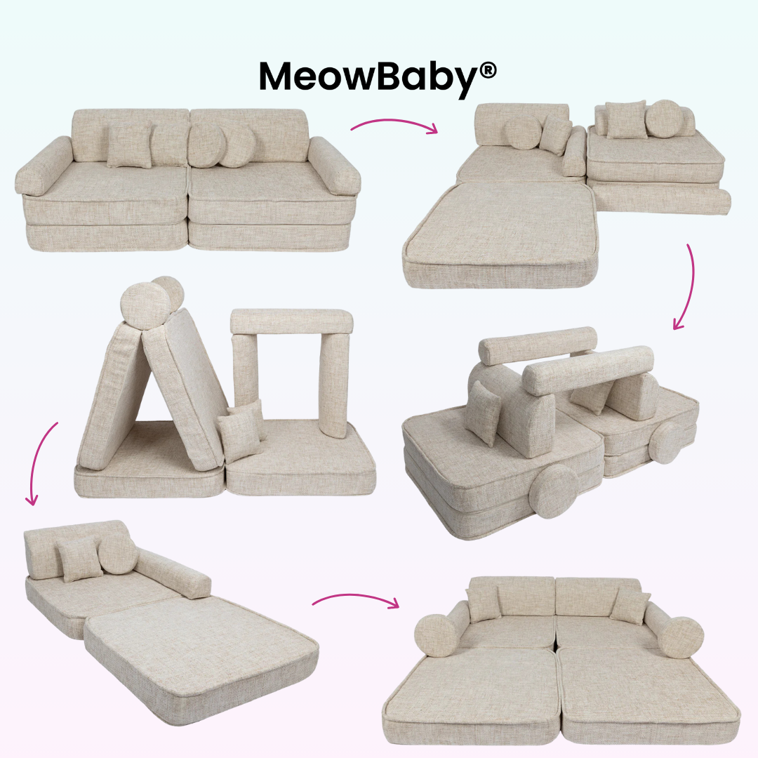 MeowBaby Spielsofa Tangle - Cozy Chenille Edition