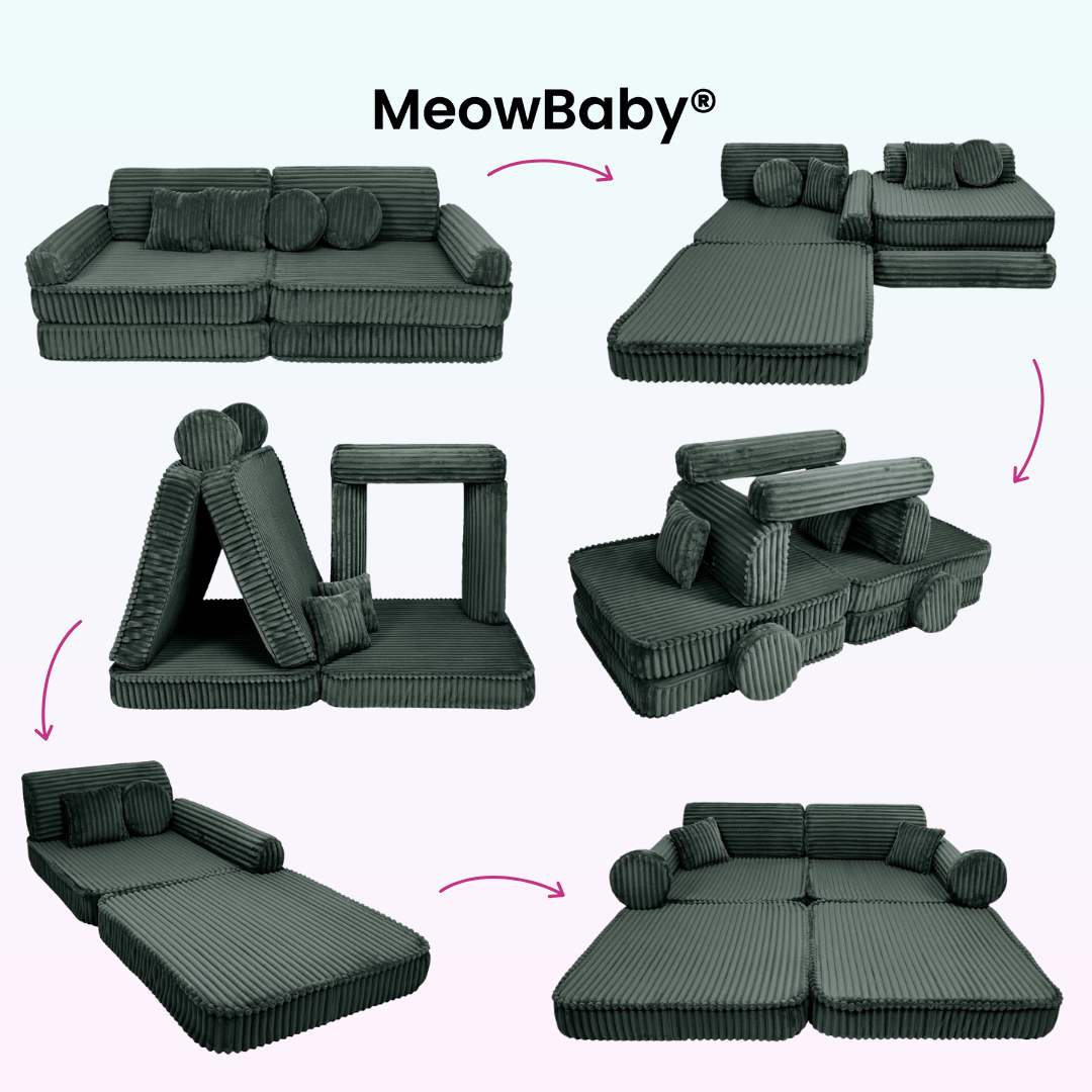 MeowBaby Spielsofa Churros - Plüschcord Edition
