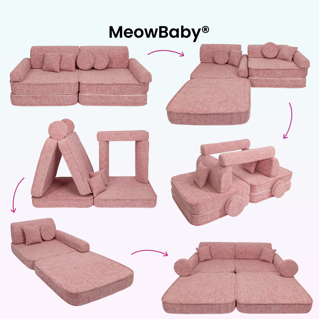 MeowBaby Spielsofa Tangle - Cozy Chenille Edition