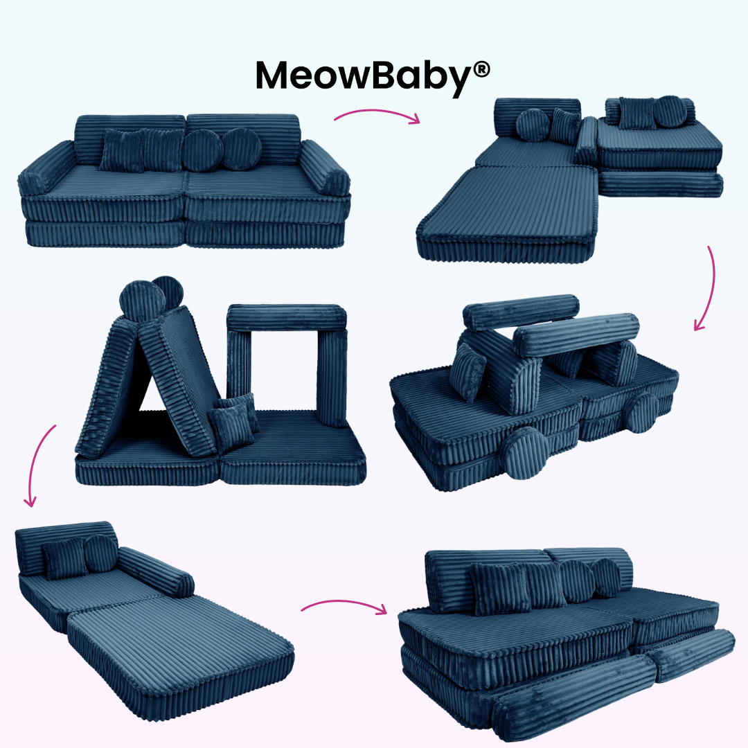MeowBaby Spielsofa Churros Plüsch-Cord