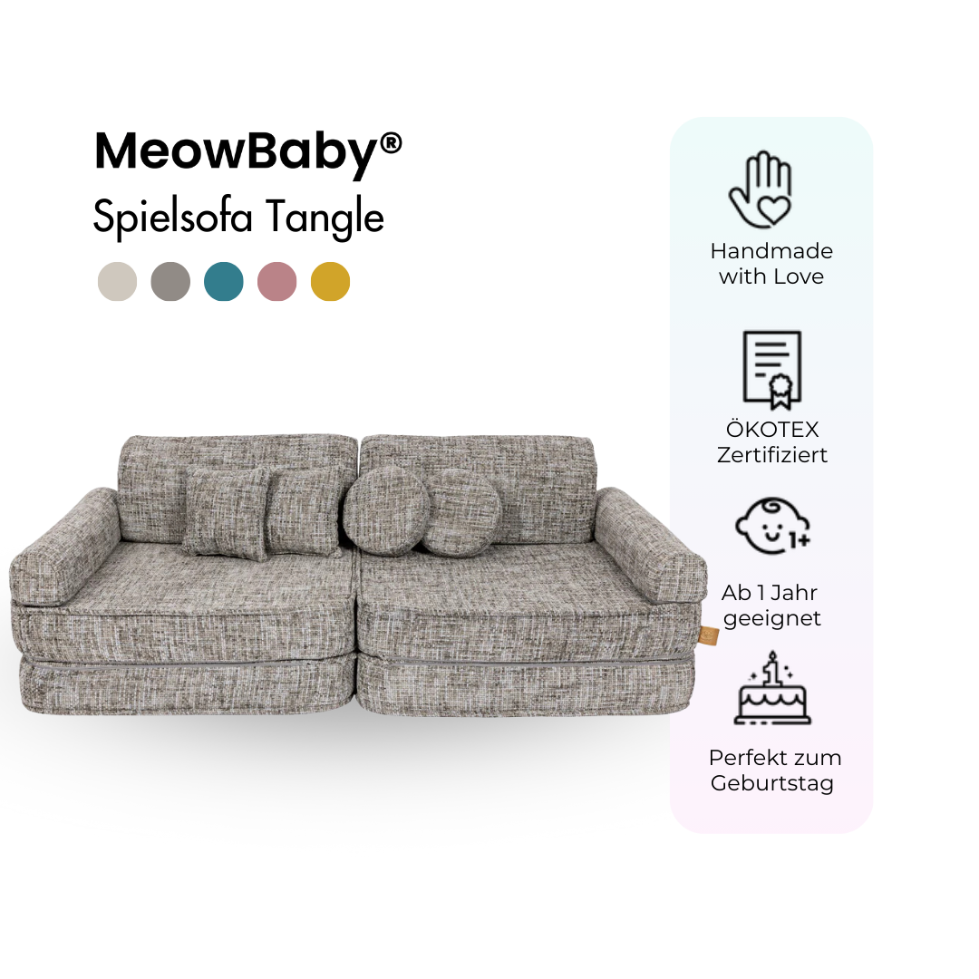 MeowBaby Spielsofa Tangle - Cozy Chenille Edition
