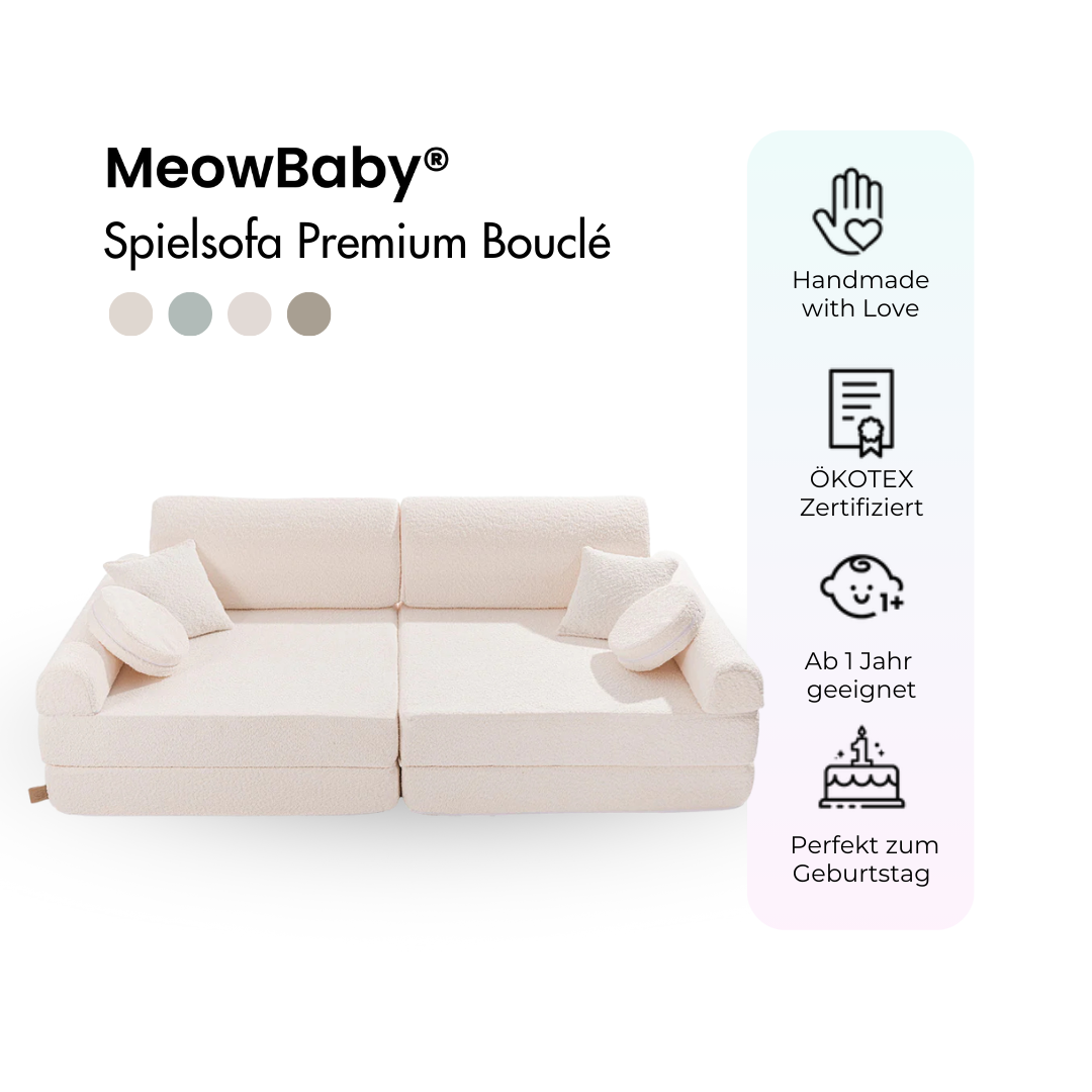 MeowBaby Spielsofa Premium Bouclé