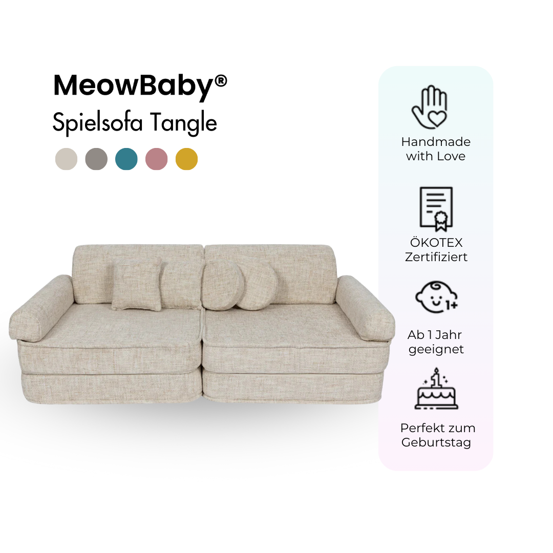 MeowBaby Spielsofa Tangle - Cozy Chenille Edition
