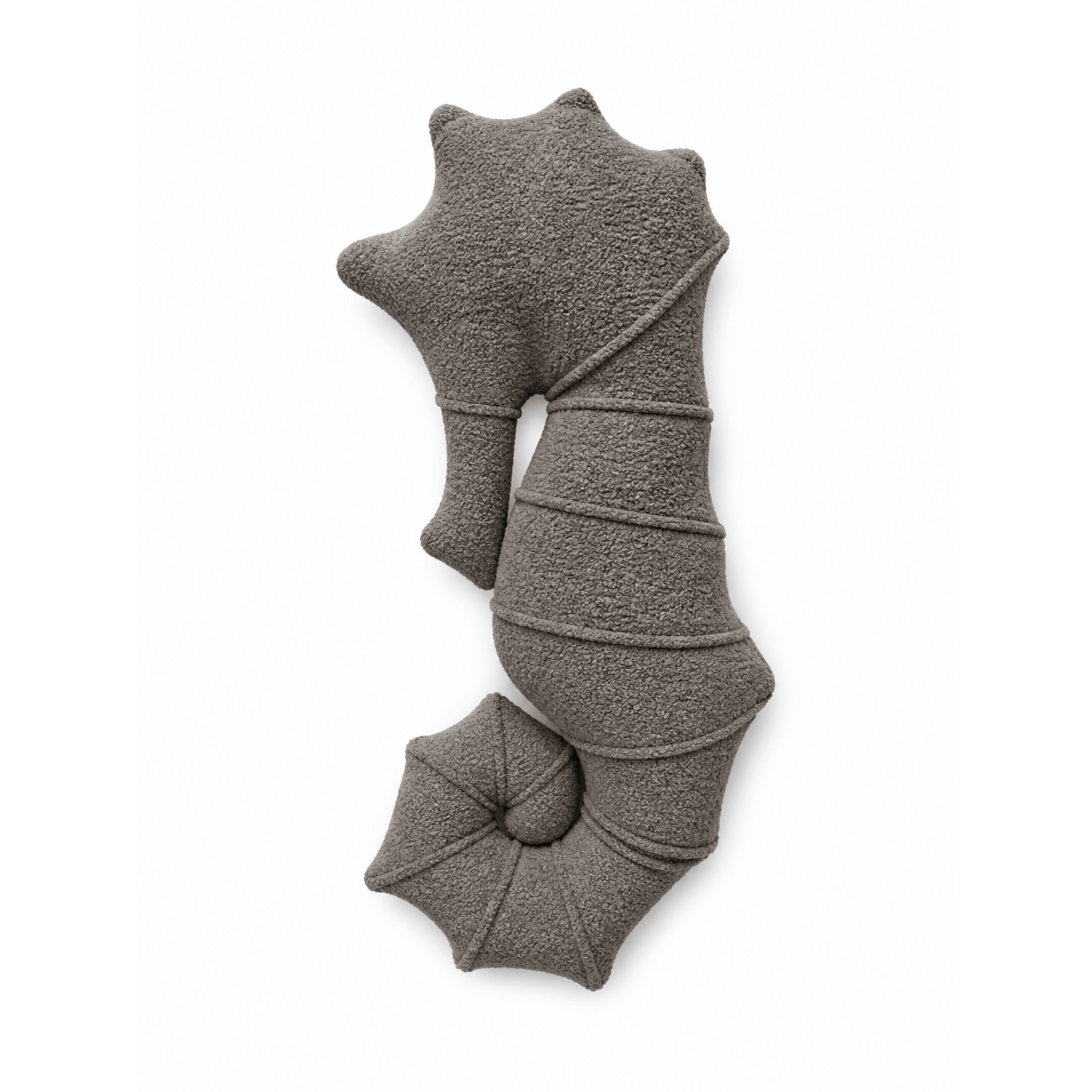 MeowBaby Deko-Kissen Seepferdchen - Soft Bouclé Edition