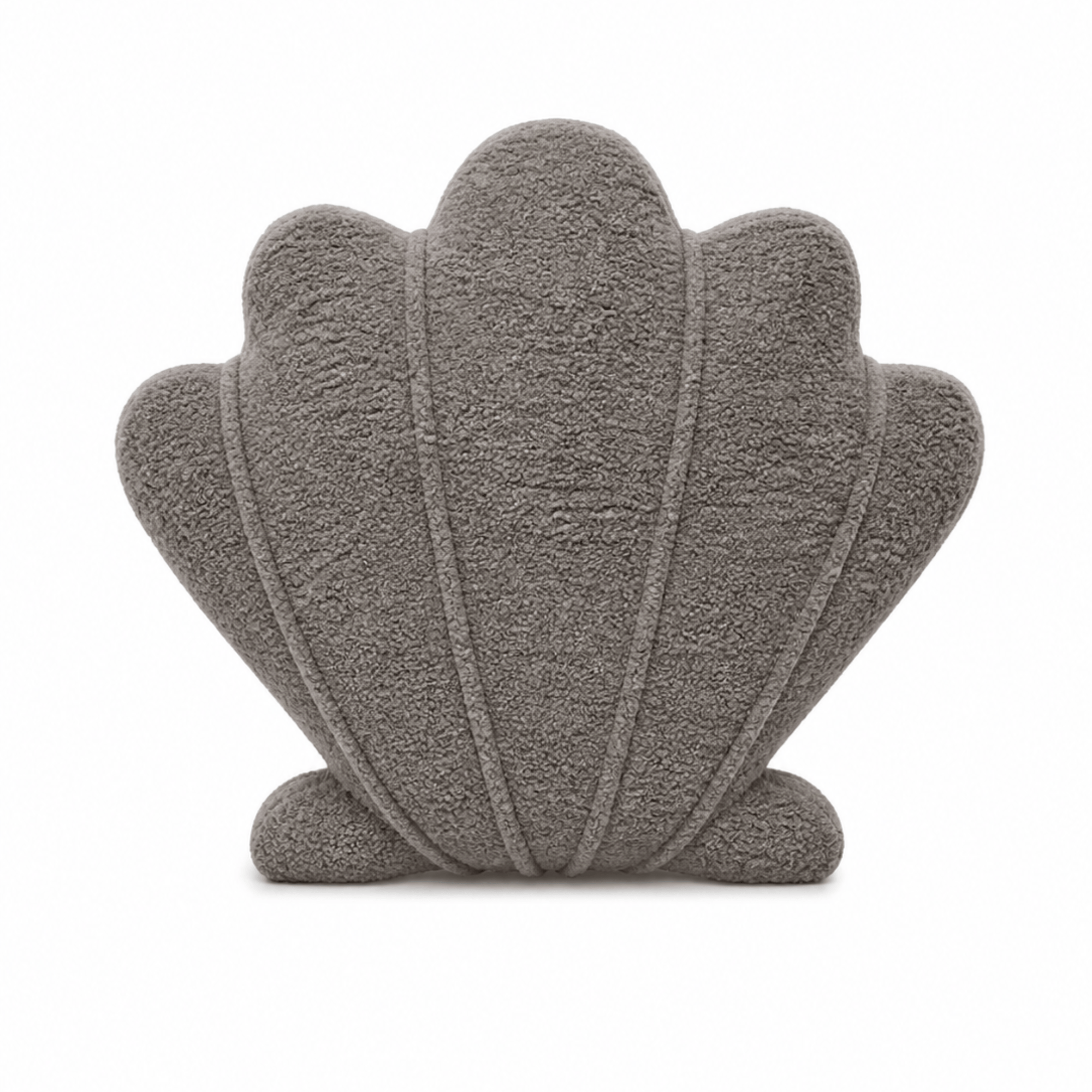 MeowBaby Deko-Kissen Muschel - Soft Bouclé Edition