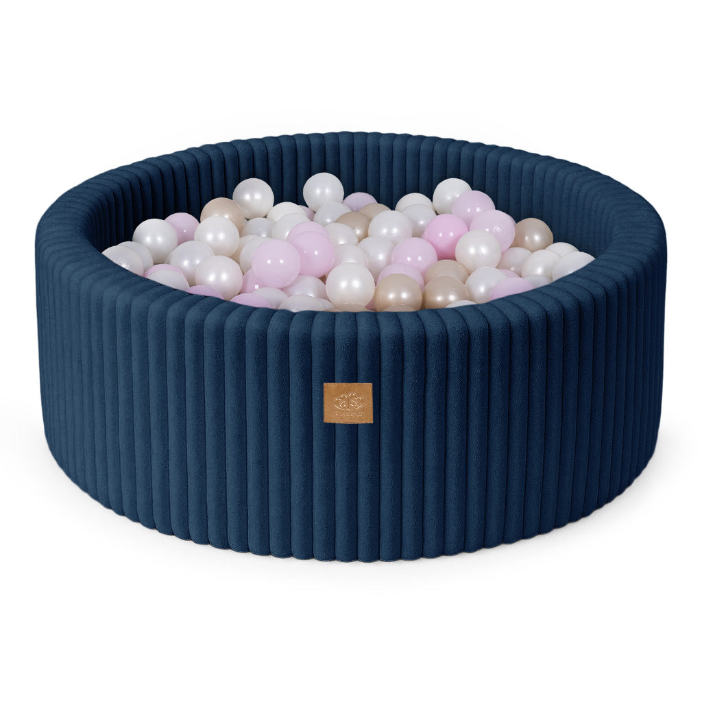 MeowBaby Bällebad Churros 90x30 cm, 200 Bälle - eigene Farbauswahl