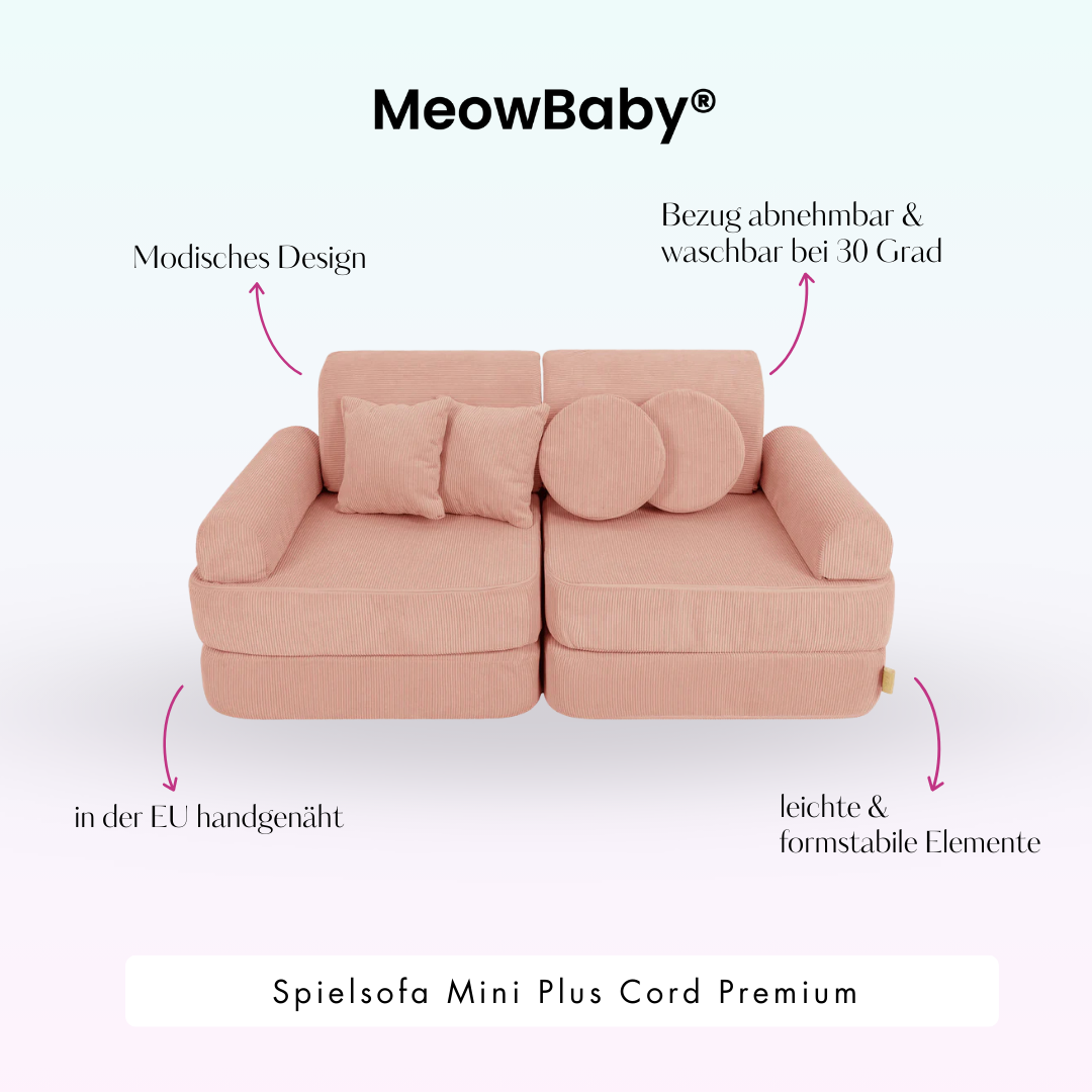 MeowBaby Spielsofa Mini Plus Cord Premium