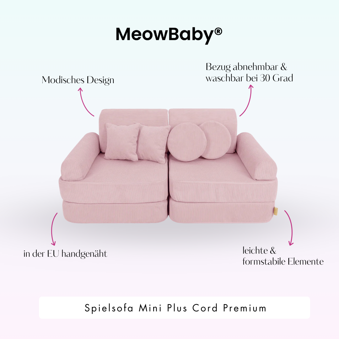 MeowBaby Spielsofa Mini Plus Cord Premium