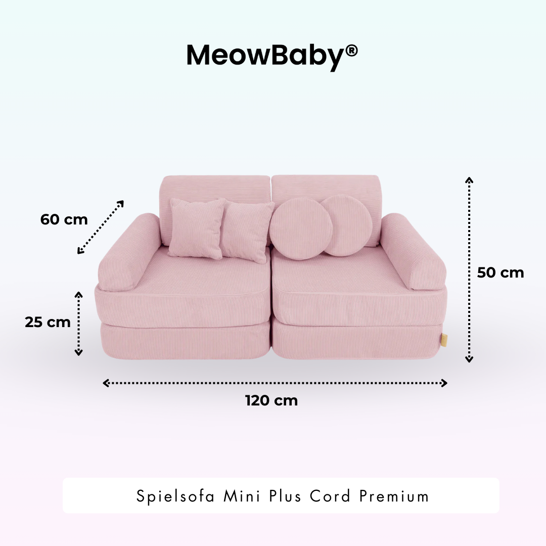 MeowBaby Spielsofa Mini Plus Cord Premium