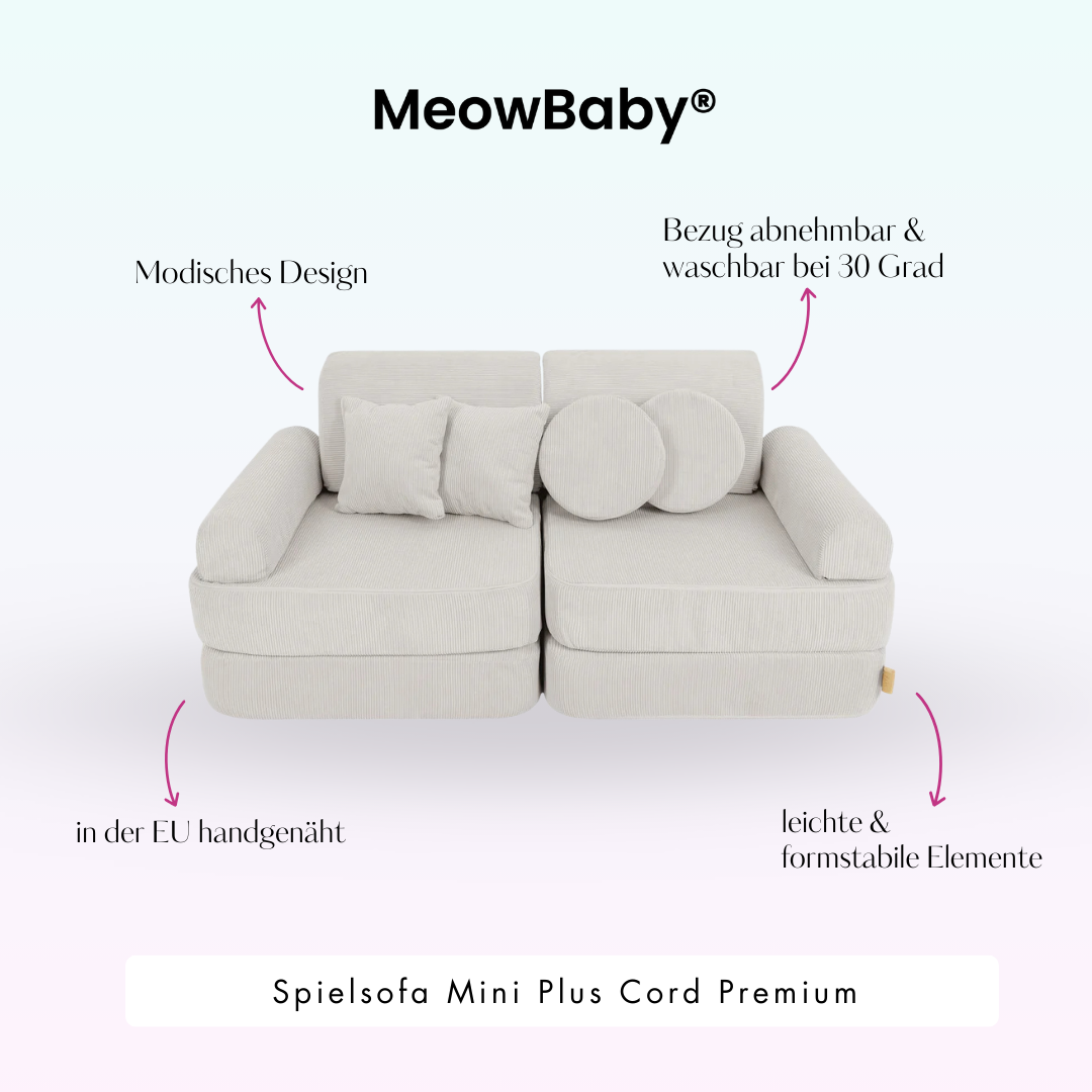 MeowBaby Spielsofa Mini Plus Cord Premium