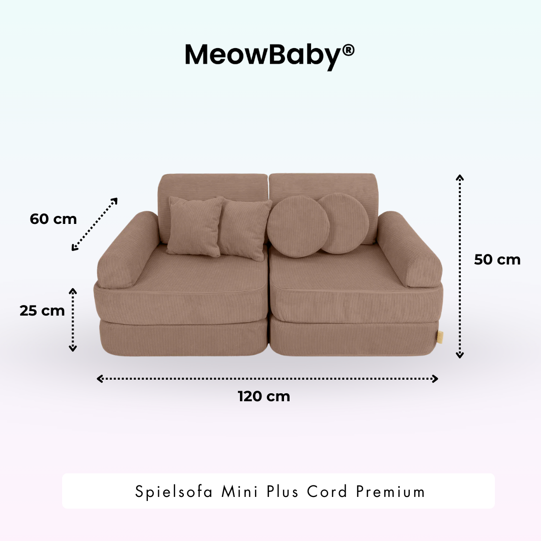 MeowBaby Spielsofa Mini Plus Cord Premium