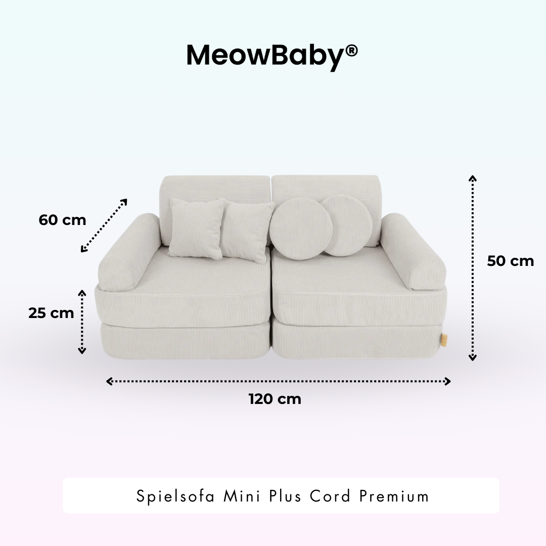 MeowBaby Spielsofa Mini Plus Cord Premium