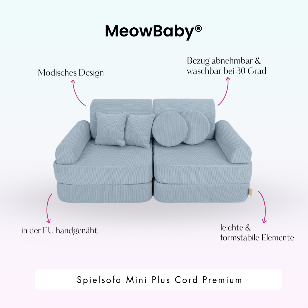 MeowBaby Spielsofa Mini Plus Cord Premium