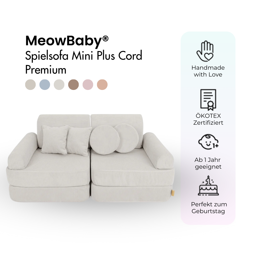 MeowBaby Spielsofa Mini Plus Cord Premium