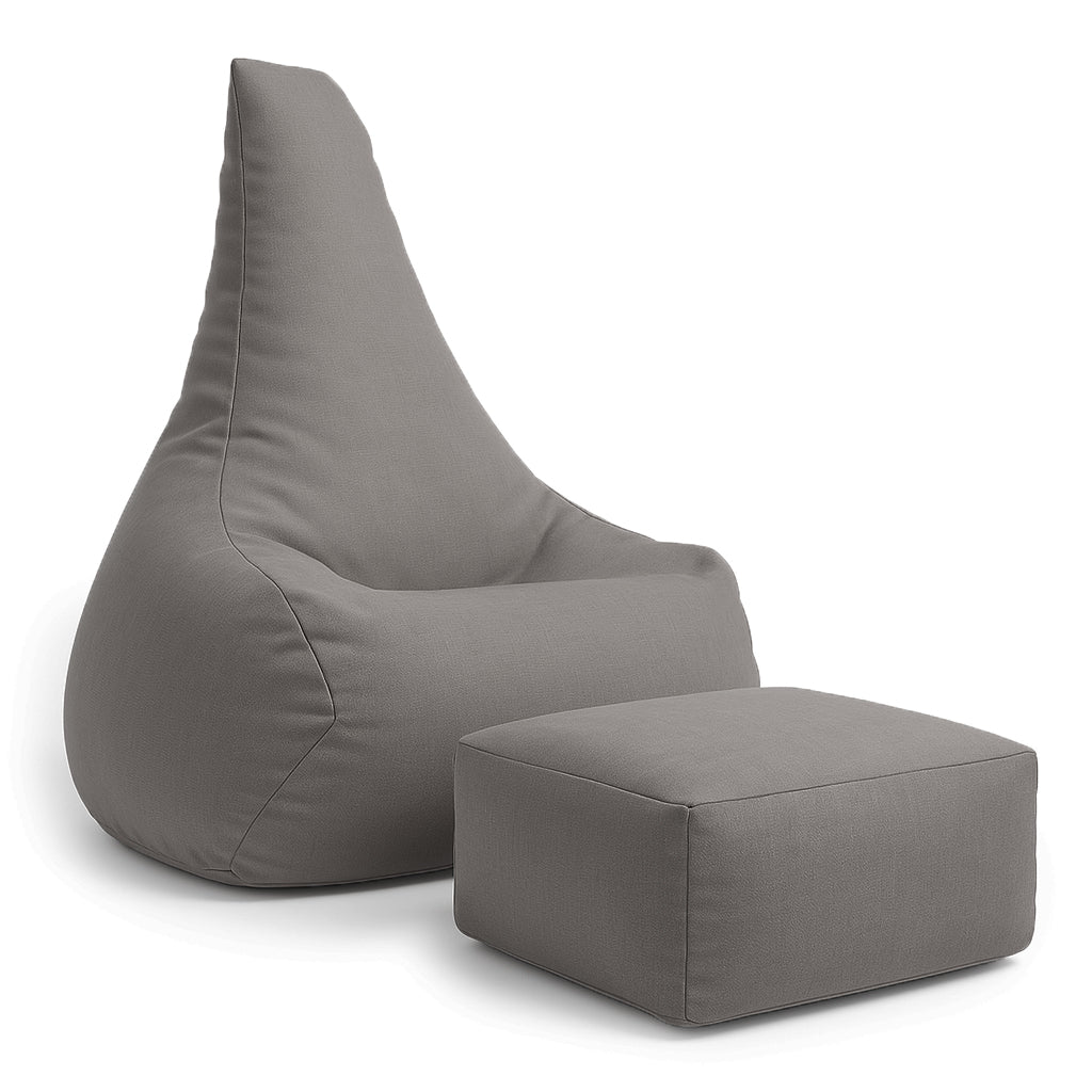 MeowBaby Outdoor Kinder-Sitzsack Outzy Tearo - Drift Clay Taupe