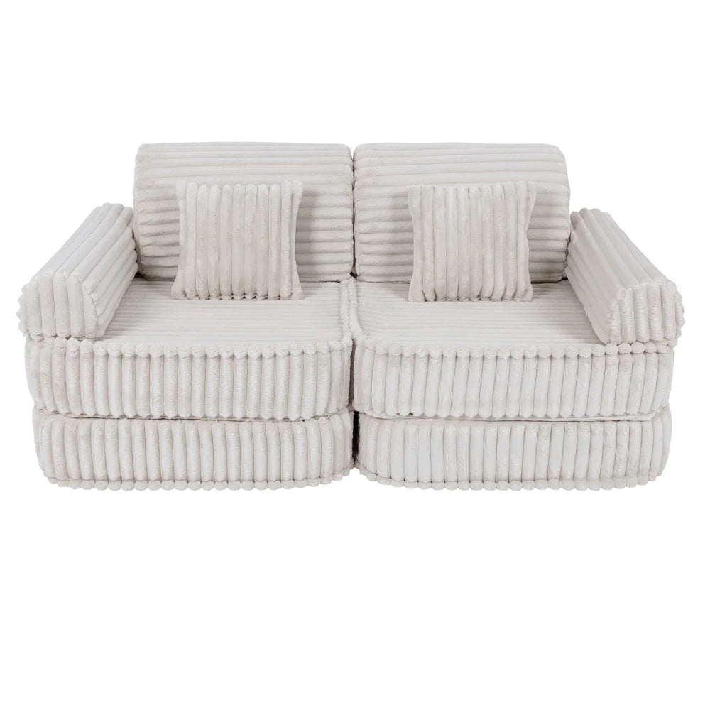 MeowBaby Play Sofa Mini Plus Churros - Cotton Beige