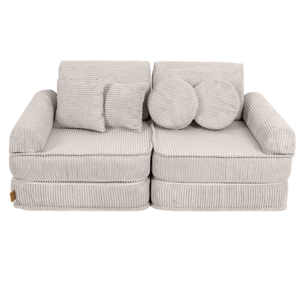 MeowBaby Play Sofa Mini Max Aesthetic Cord - ecru/beige