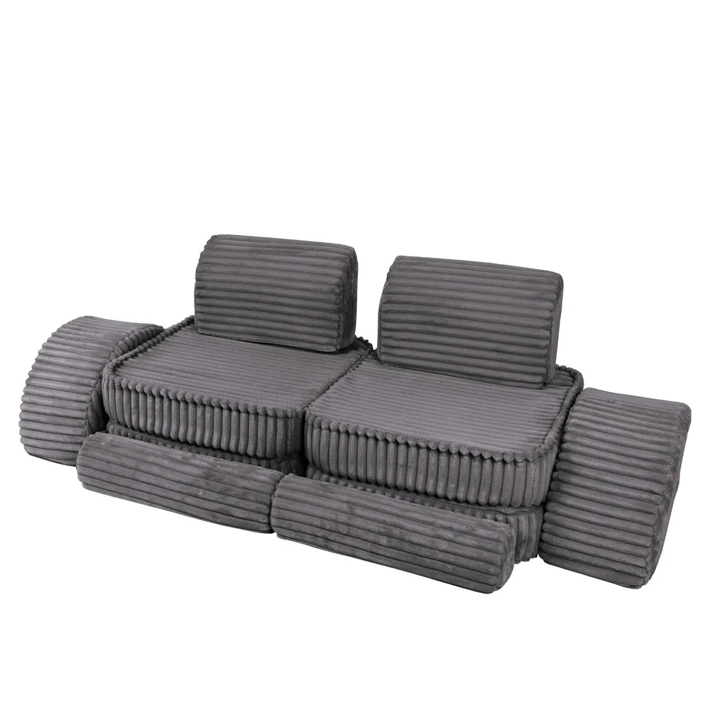 MeowBaby Play Sofa Mini Max Churros - Jurassic Grey