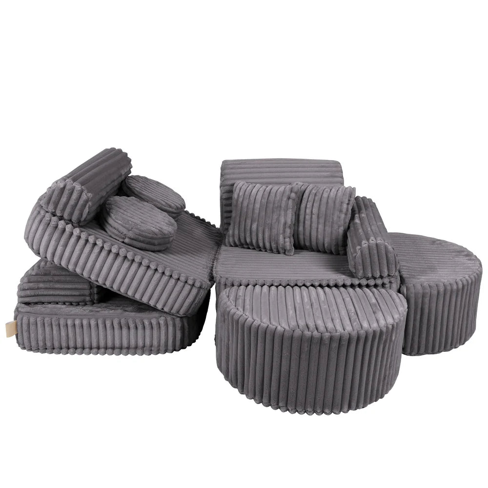 MeowBaby Play Sofa Mini Max Churros - Jurassic Grey