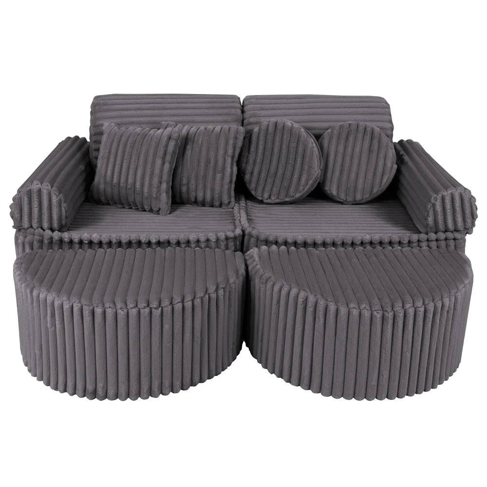 MeowBaby Play Sofa Mini Max Churros - Jurassic Grey