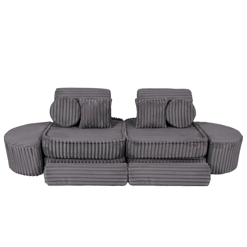 MeowBaby Play Sofa Mini Max Churros - Jurassic Grey
