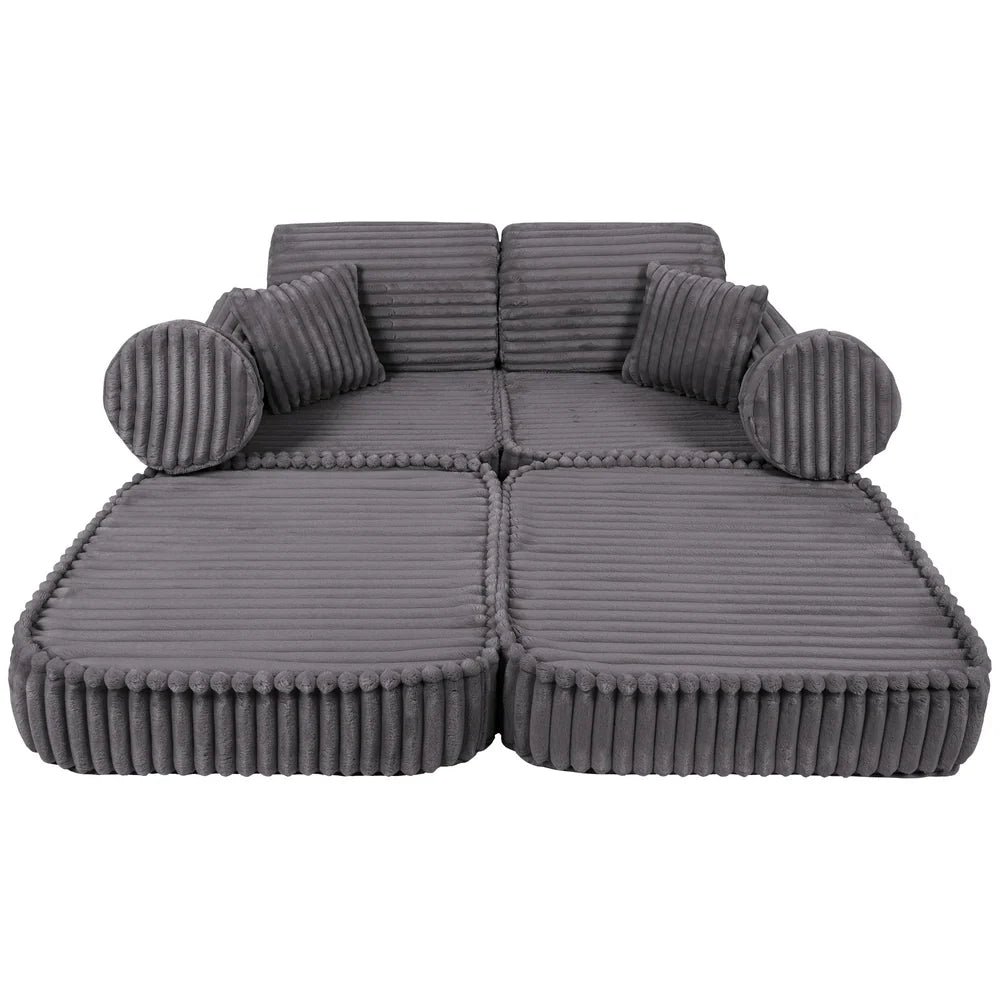 MeowBaby Play Sofa Mini Plus Churros - Jurassic Grey