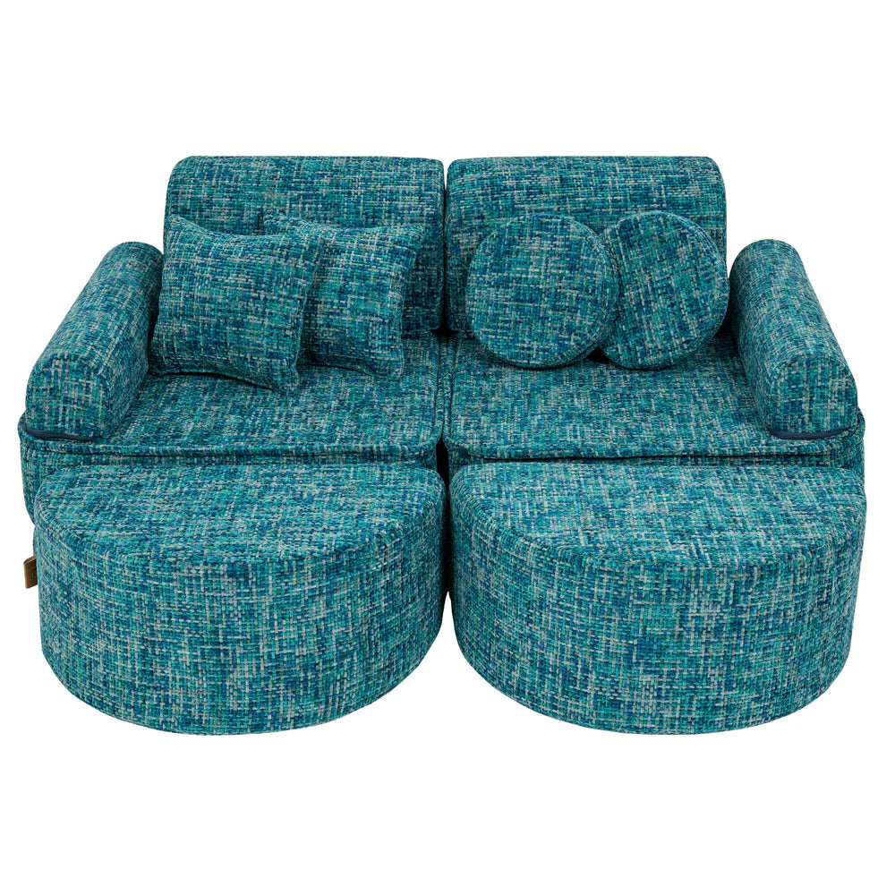 MeowBaby Spielsofa Mini Max Tangle - Lagoon Blue
