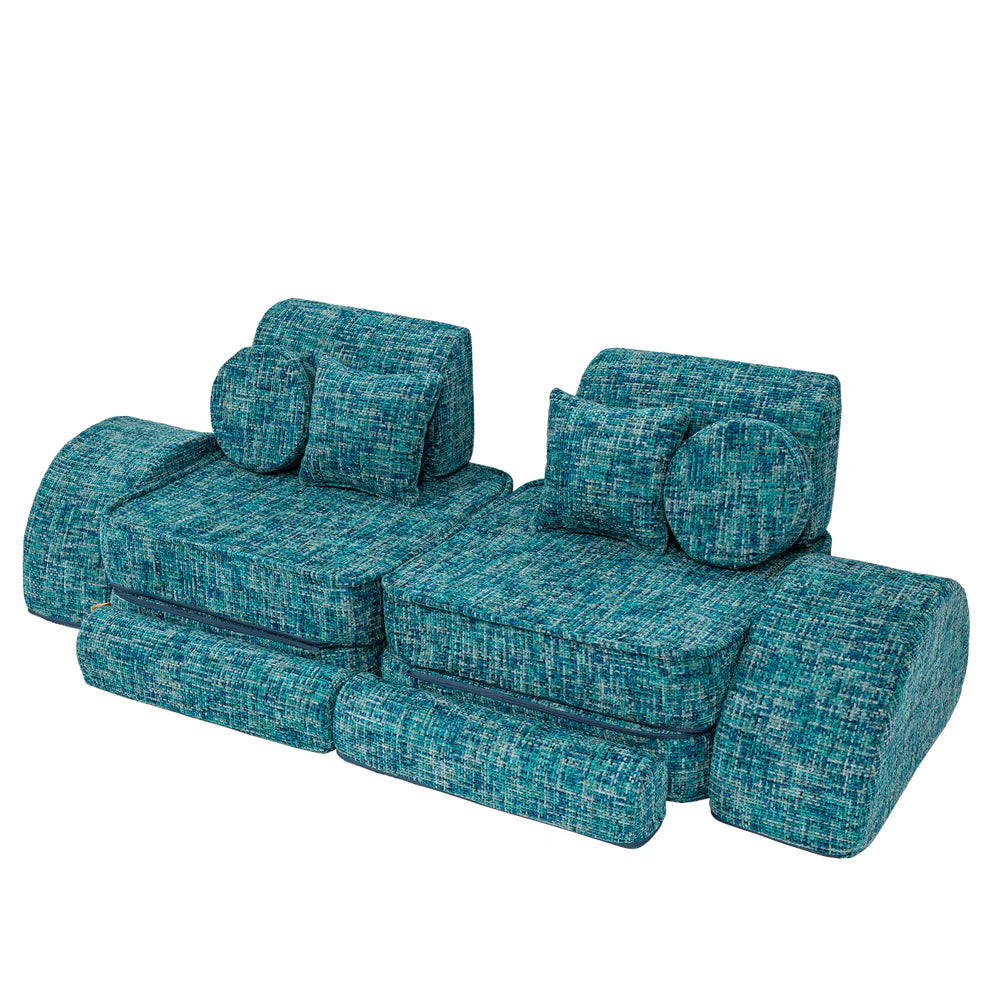 MeowBaby Spielsofa Mini Max Tangle - Lagoon Blue