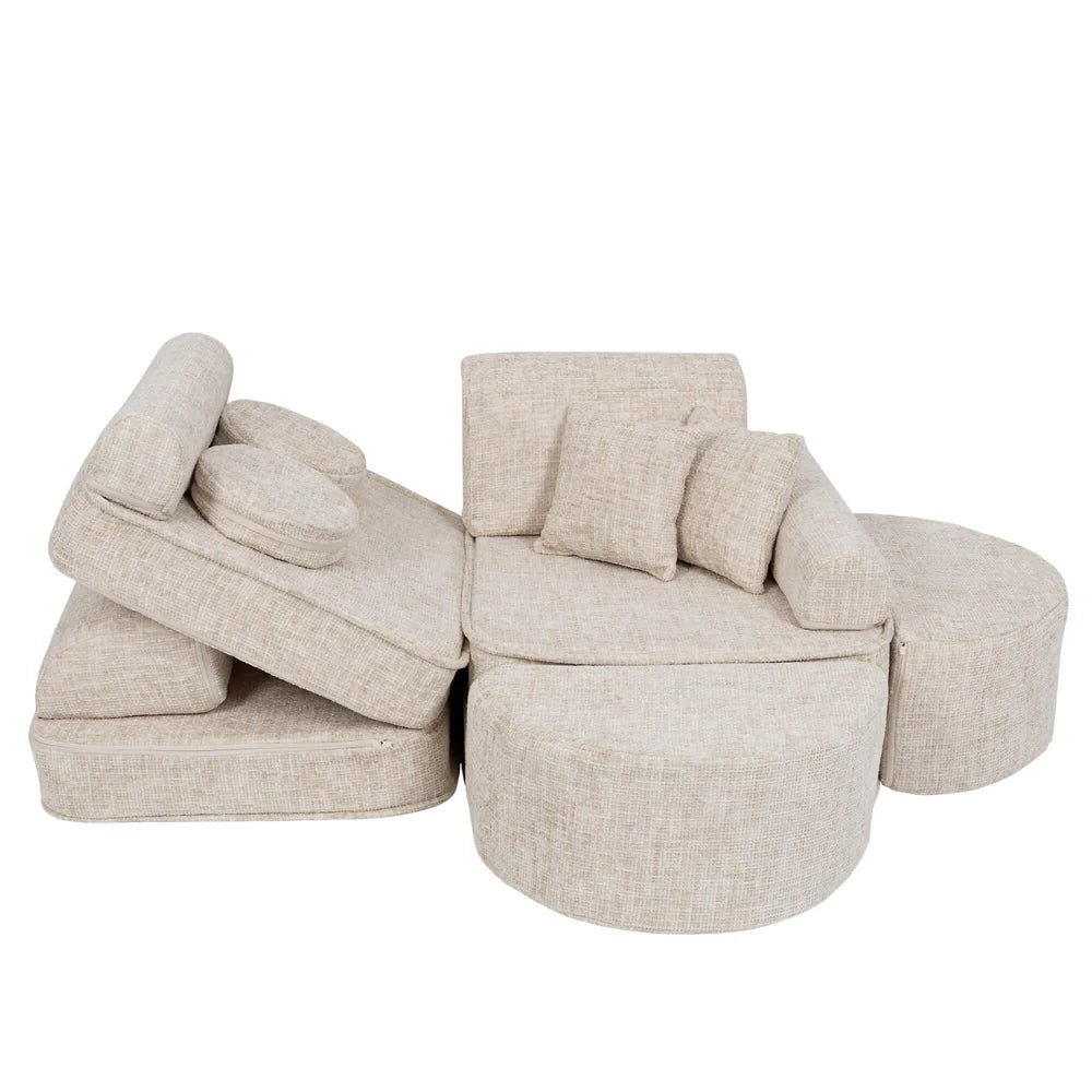 MeowBaby Play Sofa Mini Max Tangle - Marshmallow Beige