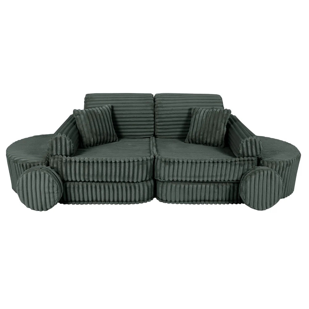 MeowBaby Spielsofa Mini Max Churros - Pine Forest Green