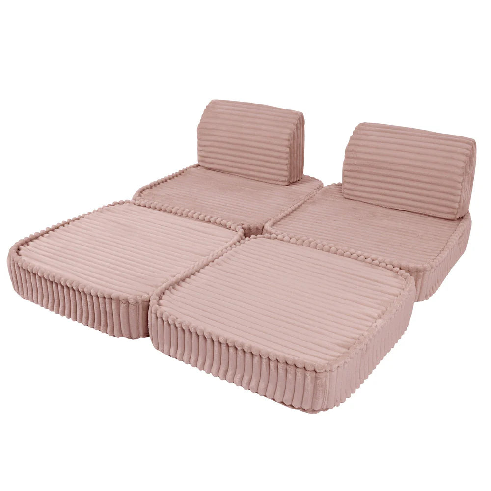 MeowBaby Play Sofa Mini Plus Churros - Ruby Chocolate Pink