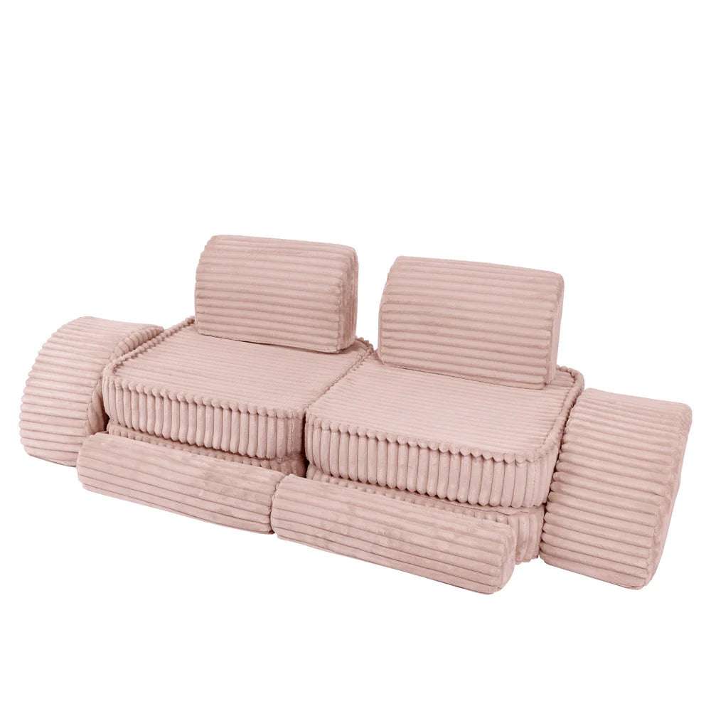 MeowBaby Play Sofa Mini Max Churros - Ruby Chocolate Pink
